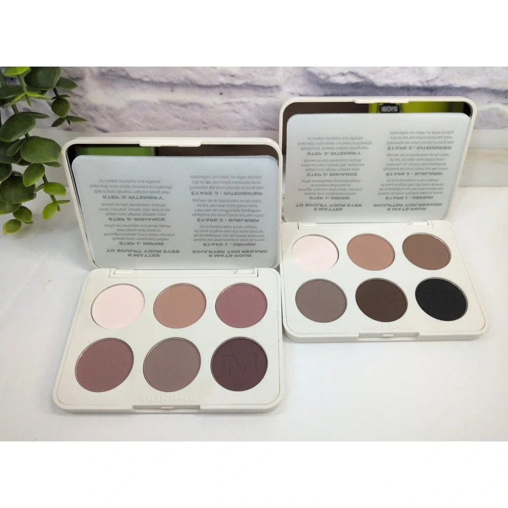 NEW LOT 2😍Morphe 6-Pan Eyeshadow Palette Underslated + Mauve Mode Matte Compact